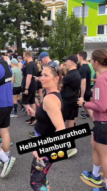 Kristin beim Hella Halbmarathon Hamburg
